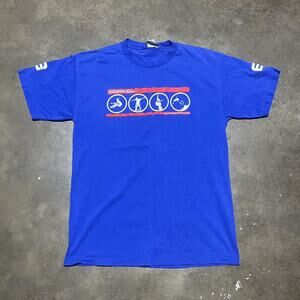 Vintage 90s Y2k Ezekiel Skateboards Blue Graphic T-Shirt
